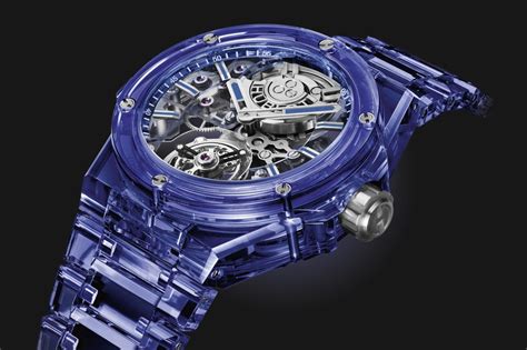 hublot blue sapphire crystal.